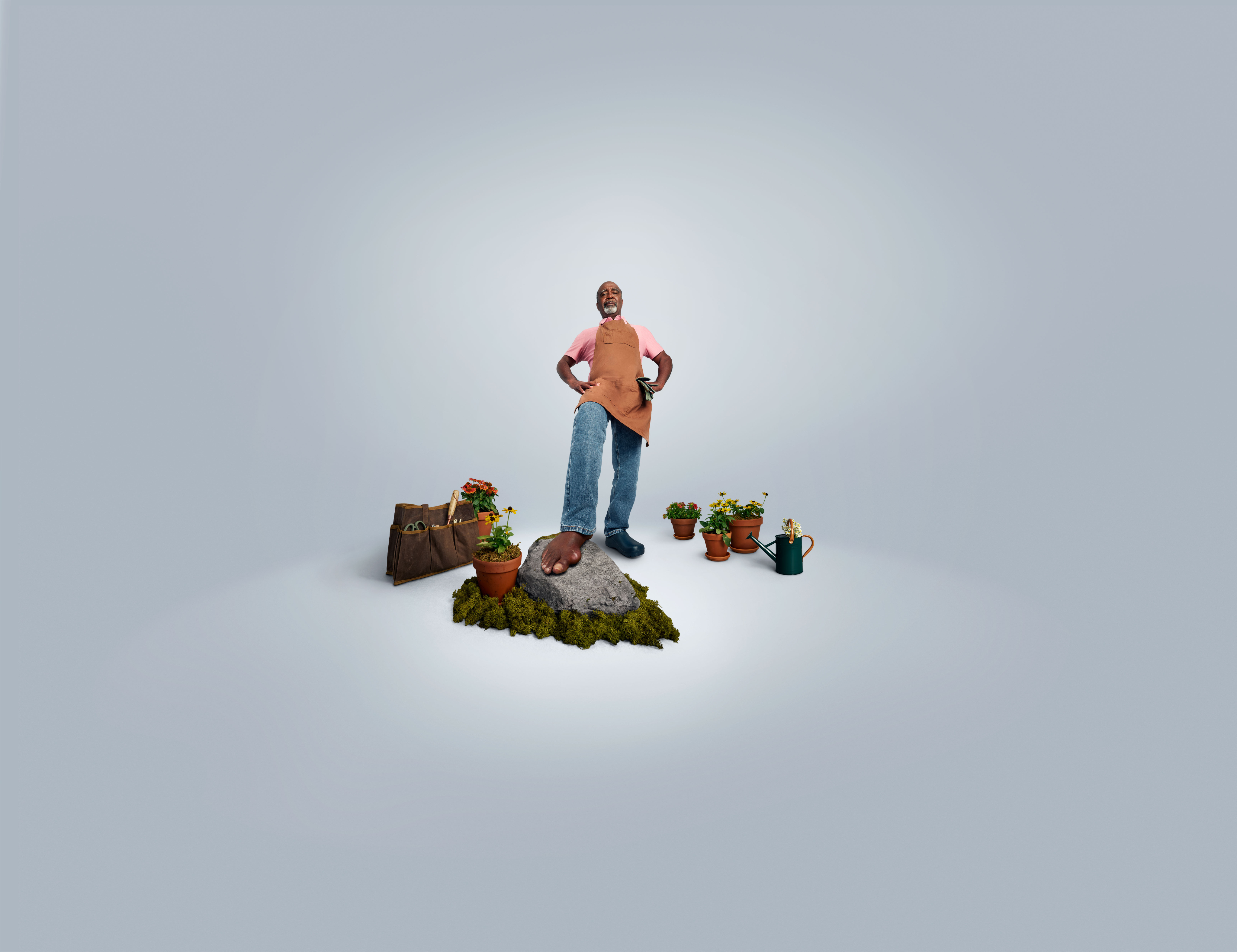 man with foot forward show gout on big toe