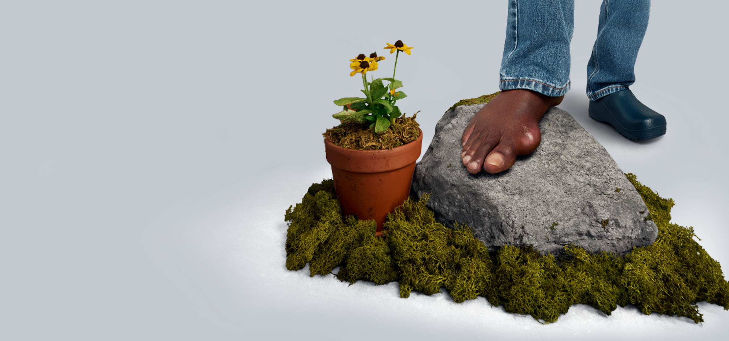 man with foot forward show gout on big toe