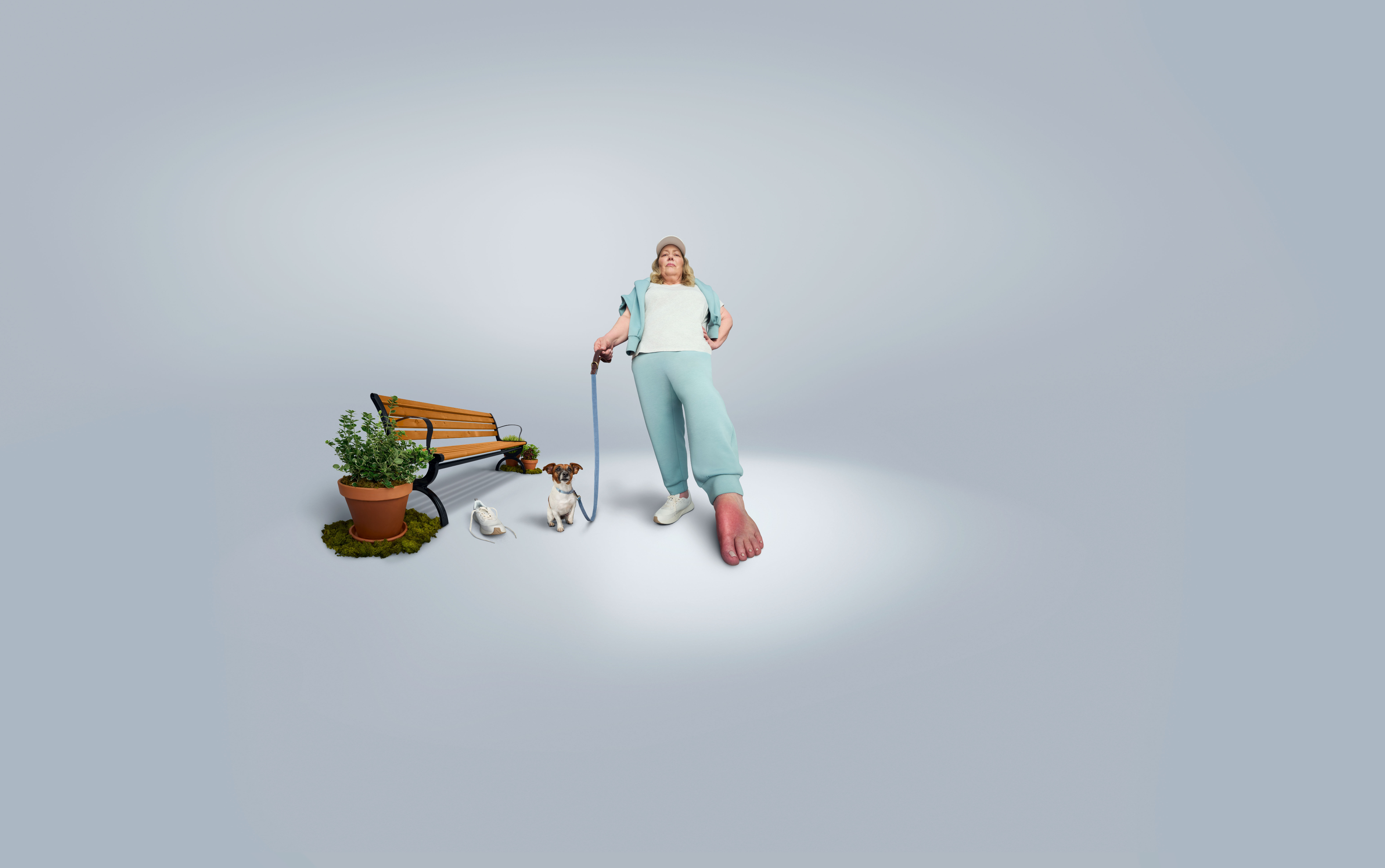 man with foot forward show gout on big toe