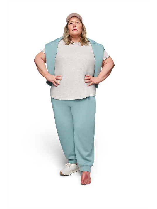 woman with shoe off showing foot with gout