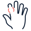 Finger tophi icon