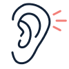 Ear tophi icon